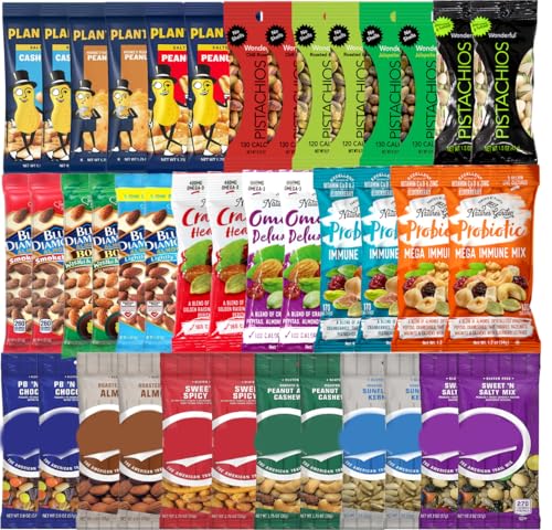 Niro Gift Basket with Individual Single Serve Packs- Trail Mix Snacks Variety Pack for Adults - 40 Pack: Healthy Snacks for Adults, 20 Different Nuts and Trail Mixes image 4