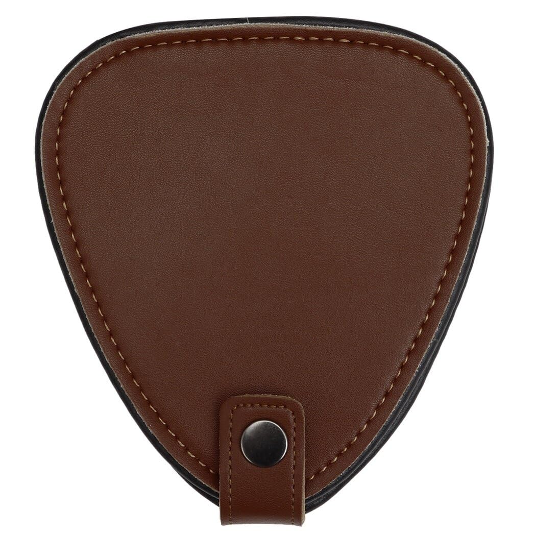 BOSREROY Premium Leather Case with 22PCS Guitar Plectrums, Versatile Celluloid Picks for String Instruments, Guitar Pick Holder Compact Bag, Perfect Musician Present