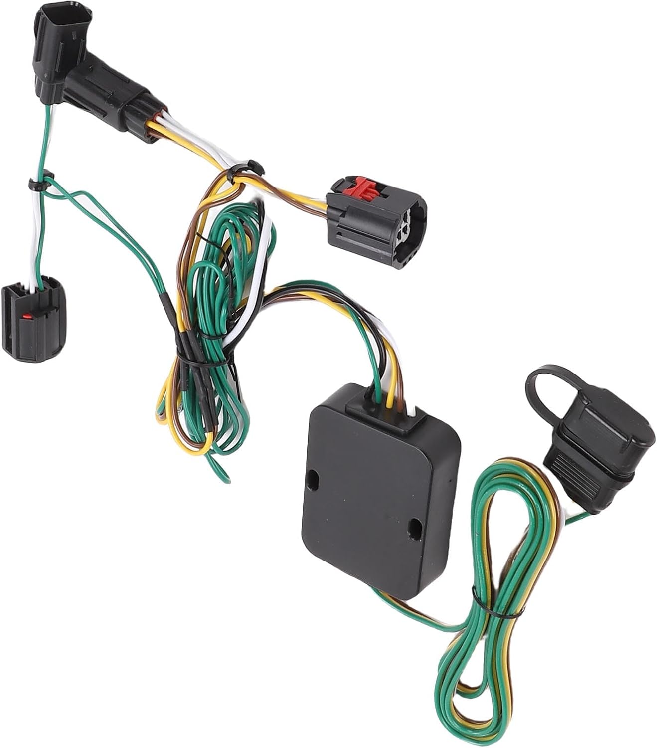 Eujgoov 4 Pin Trailer Wiring Harness Kit 41995 4 Way Flat Tow Hitch Wiring for Grand Caravan 2011 2020 Town Country 2011-2016 Plug