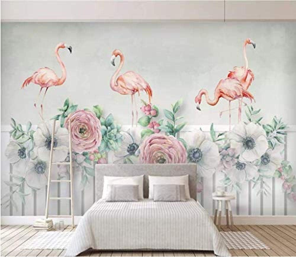 Décoration de chambre murale moderne 3D fleur animal 150x105cm
