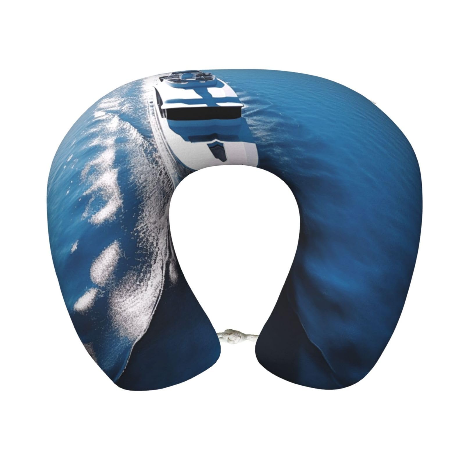 peiyeety Yacht Travel Pillow Memory Foam - Comfortable U Shape Neck Pillows for Sleeping, Neck and Head Support Portable Airplane Pillow Adjustable Flight Pillow, Washable Cover