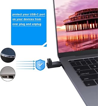 CableCreation USB C Extension Adapter, Up & Down Angle 90 Degree USB 3.1 Type C Male to Female Convertor (3A/10G), USB-C Adapter Compatible with MacBook