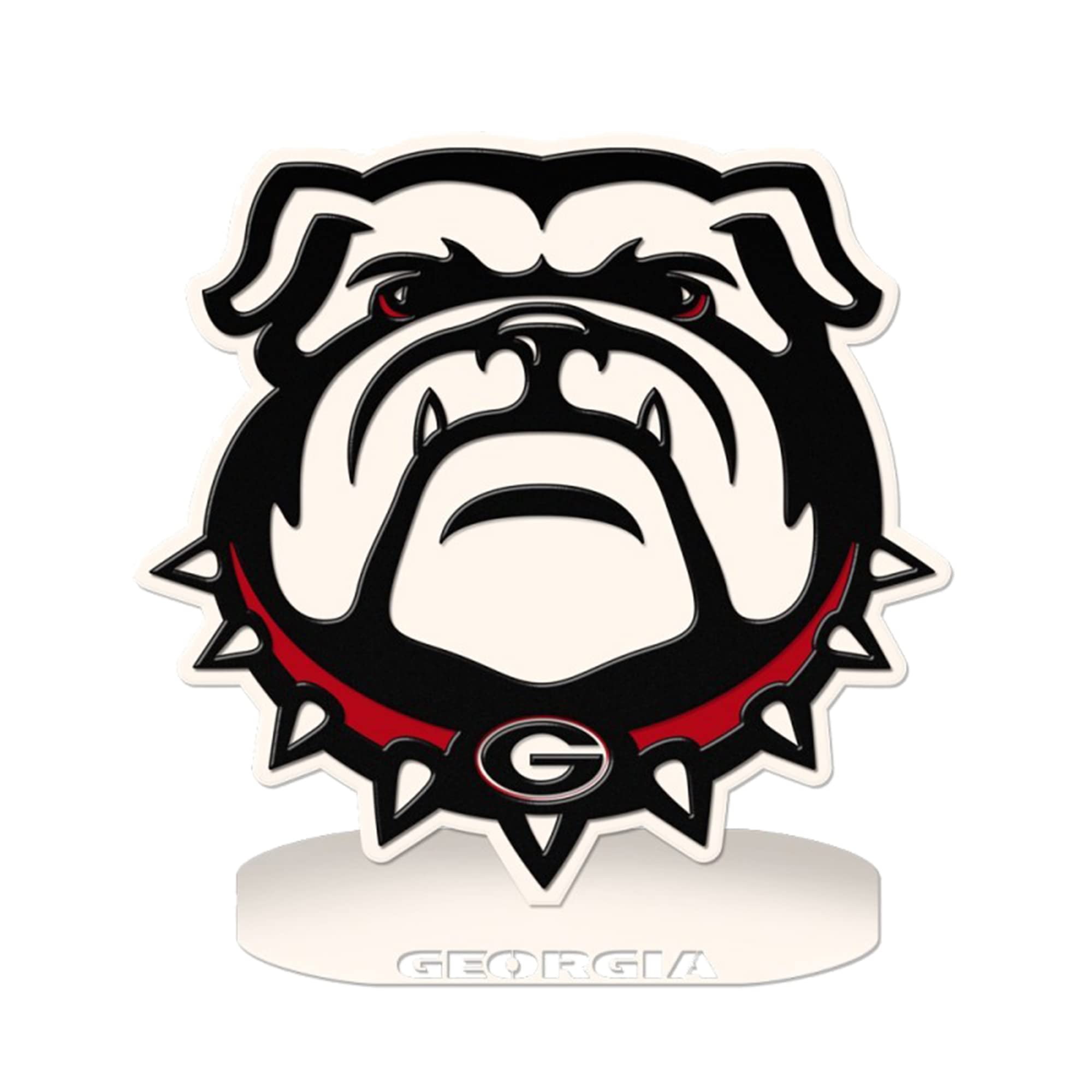 Georgia College Football 3 Color 24" UGA Mascot on Base, New Age