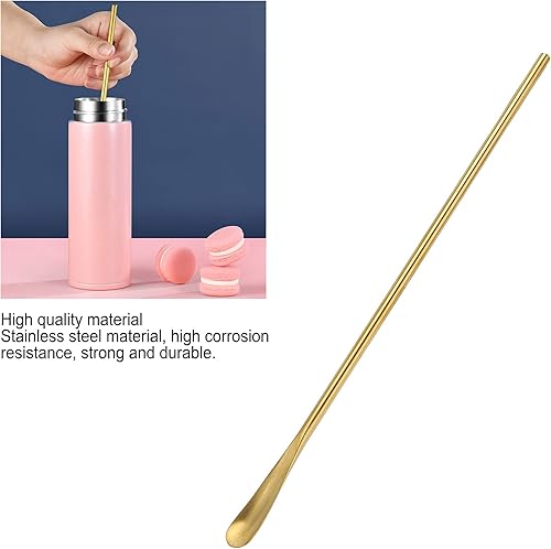 Miniatura 2 de Cuchara de bar agitadores de cóctel para bebidas, cuchara mezcladora de acero inoxidable de 10.2 pulgadas, mango largo, cuchara pequeña para café,