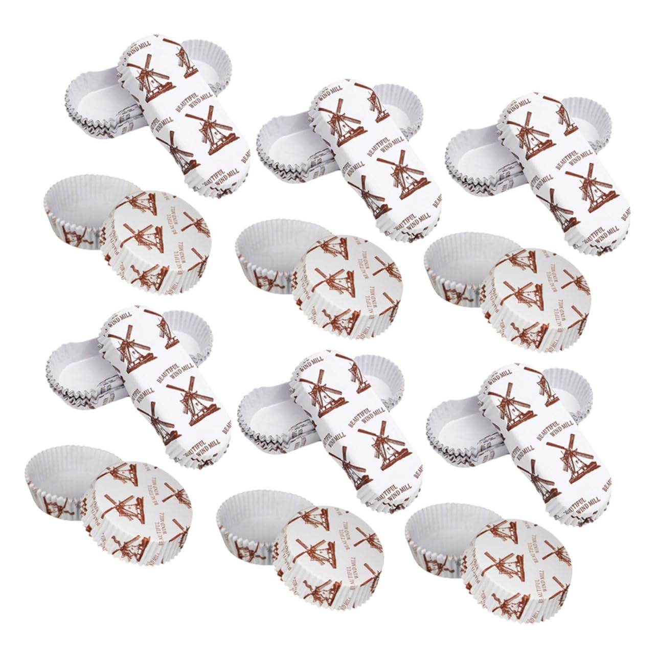 200 Stück Cupcake Backförmchen aus Hitzebeständigem Fettabweisendem Papier Stabile Muffinförmchen für Kuchen Muffins Snacks für Bäckerei Party und Dessertzubereitung