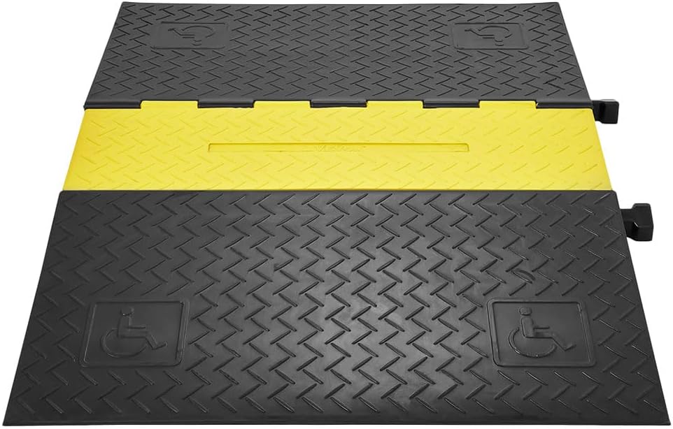 NOLITOY Cable Protector 5-Channel Heavy Duty Cord Cover - 22000lbs Capacity Floor Cord Protector - Floor Wire Concealer Easy to for Home Office Warehouse