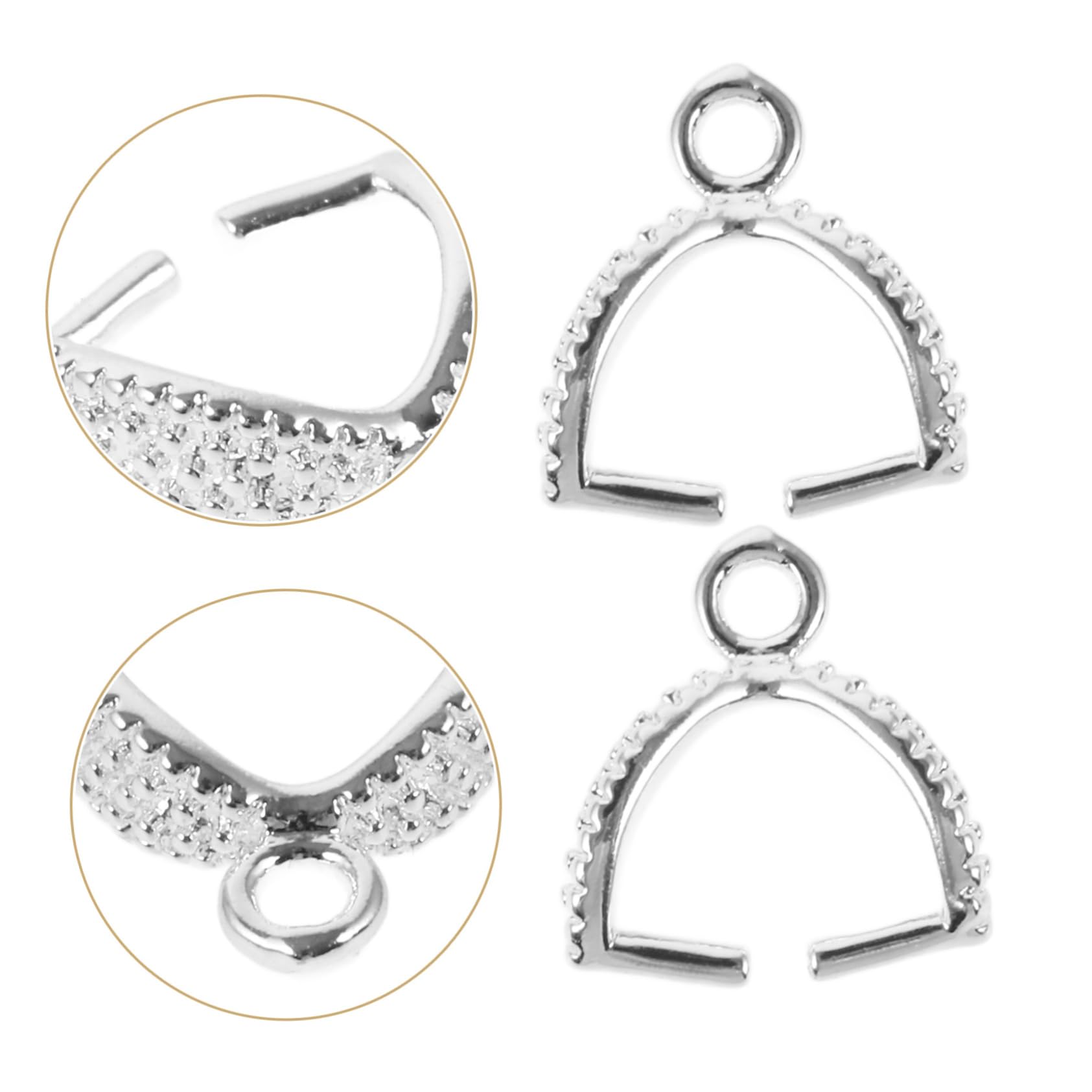 Sewroro 100piezas Conectores De Clasp Para Collares De Accesorios De Joyería De Conectores De Colgantes y Clips Para Pulseras y Collares