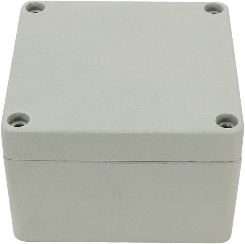 4.7"x4.7"x3.2"(120mmx120mmx82mm) Aluminum Transmission Junction Box Universal Electric Project Enclosure