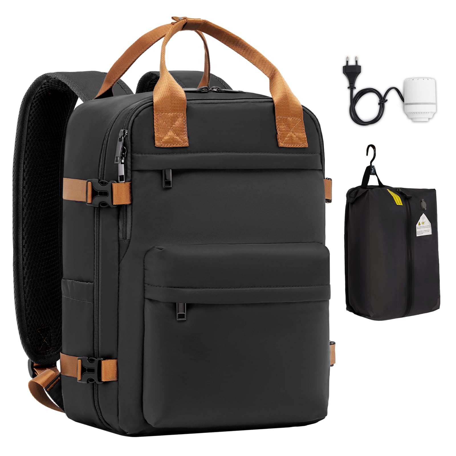 COOLIFE Handgepäck Rucksack für Ryanair 40×30×20 Reiserucksack Flugzeug 20L Klein Handgepäck Kabinengröße Handgepack Tasche mit Laptopfach für Weekender Kurze Trip