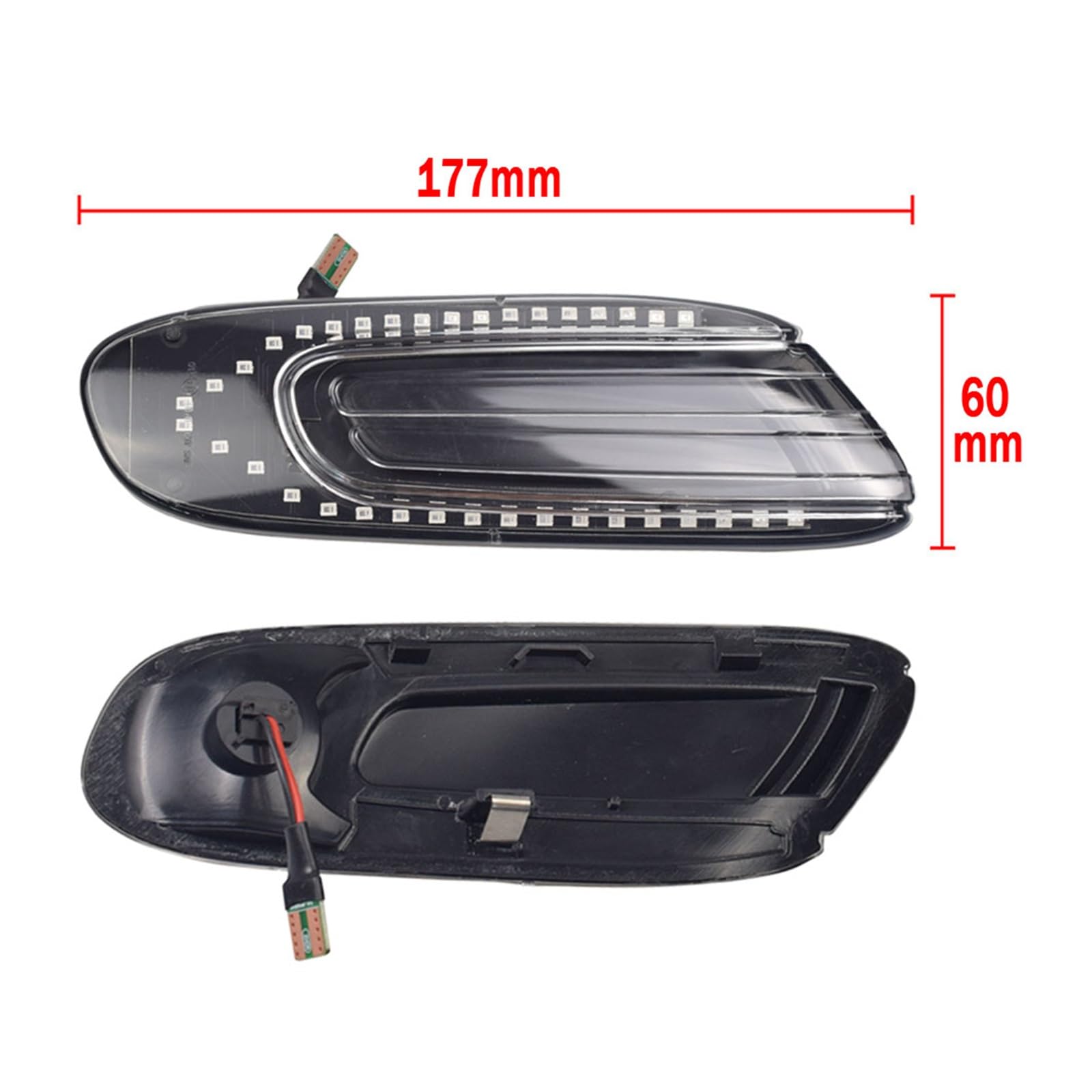 2PCS Dinamico Indicatore Laterale Luce Indicatore di Direzione Blinker Lampada Accessori AutoPer Mini Cooper F55 F56 F57 2014 2015 2016 2017