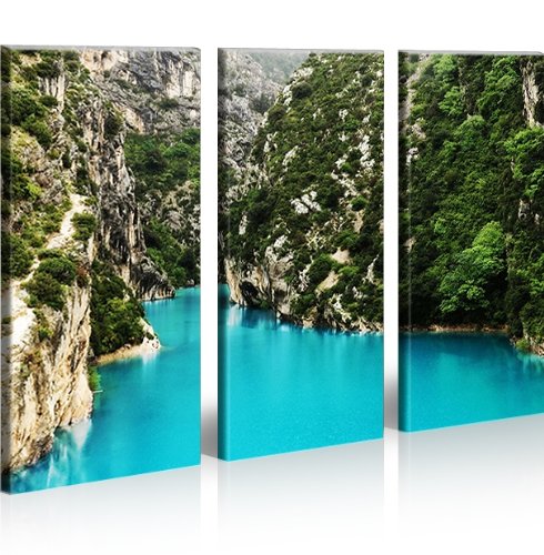 Tableau Verdon Provence pour une décoration de salon lumineuse et épurée