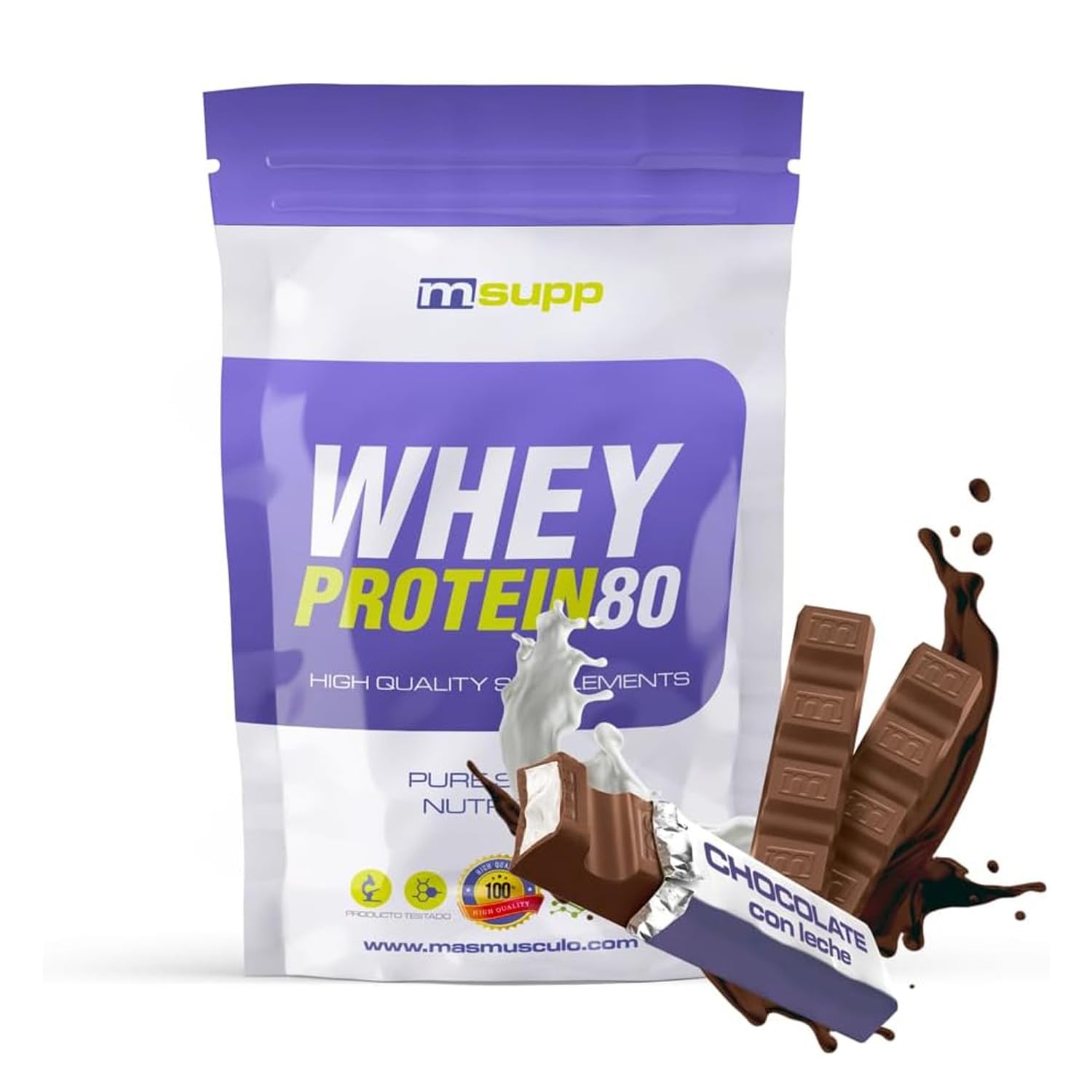 MASmusculo - Whey Protein80-500 g - Choco Surprise - Suplemento Deportivo Puro de Calidad - Proteína Whey - Con Lacprodan de Arla y Suero de Leche - Ayuda a Aumentar la Masa Muscular — view 10