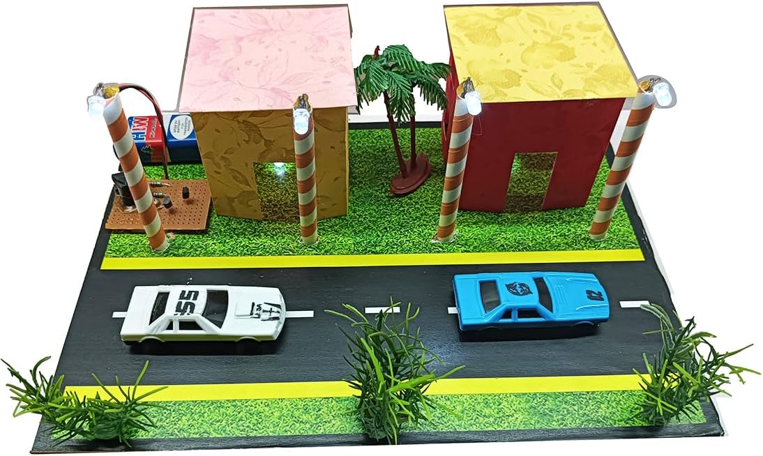 Generic Street Light Model - Science Project Kit - Miniature Building - For Students (School and College) - Youth Department