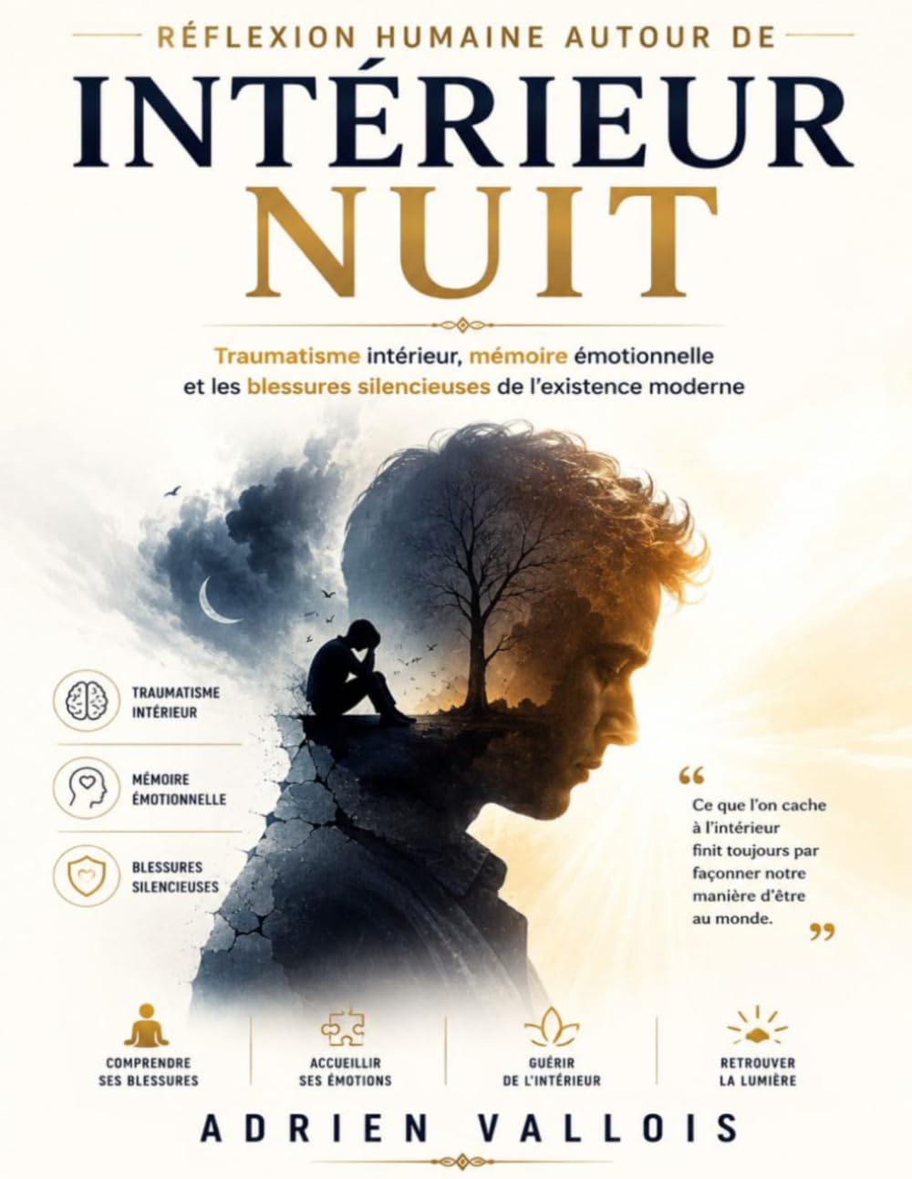 Réflexion humaine autour de Intérieur nuit: Traumatisme intérieur, mémoire émotionnelle et les blessures silencieuses de l’existence moderne