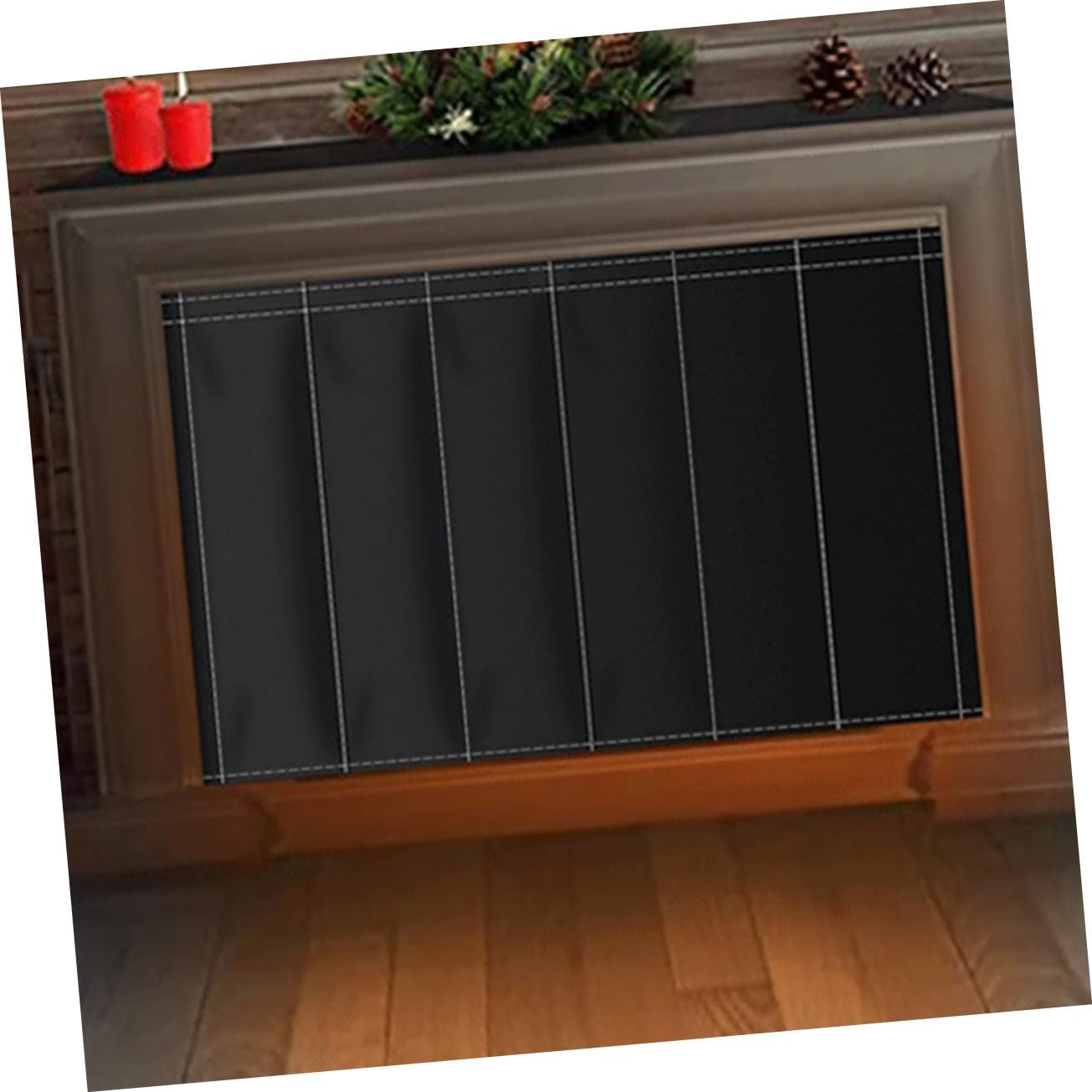 Cabilock Magnetic Fireplace Draft Cover Insulated Rug for Fireplace Windproof Blanket for Winter Home Cover