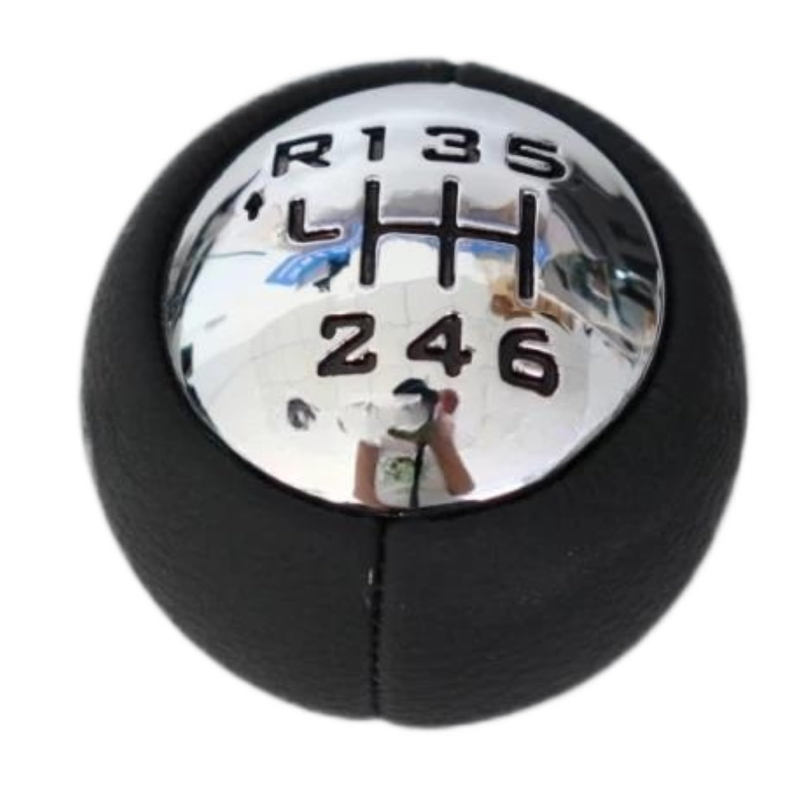UIEOWHN 5/6-Speed Car Gear Shift Knobs for Peugeot 307 308 3008 407 5008 807 Shift Gear Knob Cover(6 Speed)