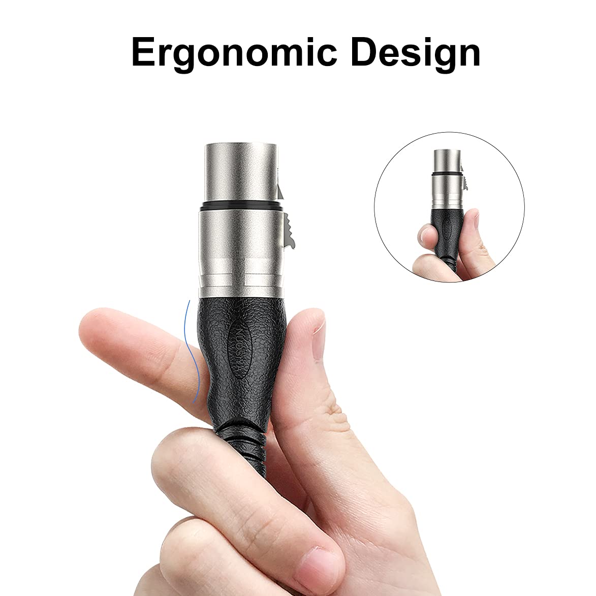 Cavo XLR Bilanciato 10m, 2 pacchi Cavo per microfono, Cavo da XLR 3 pin maschio a femmina, per registratore da studio, microfono, mixer, sistema di altoparlanti, alimentazione phantom