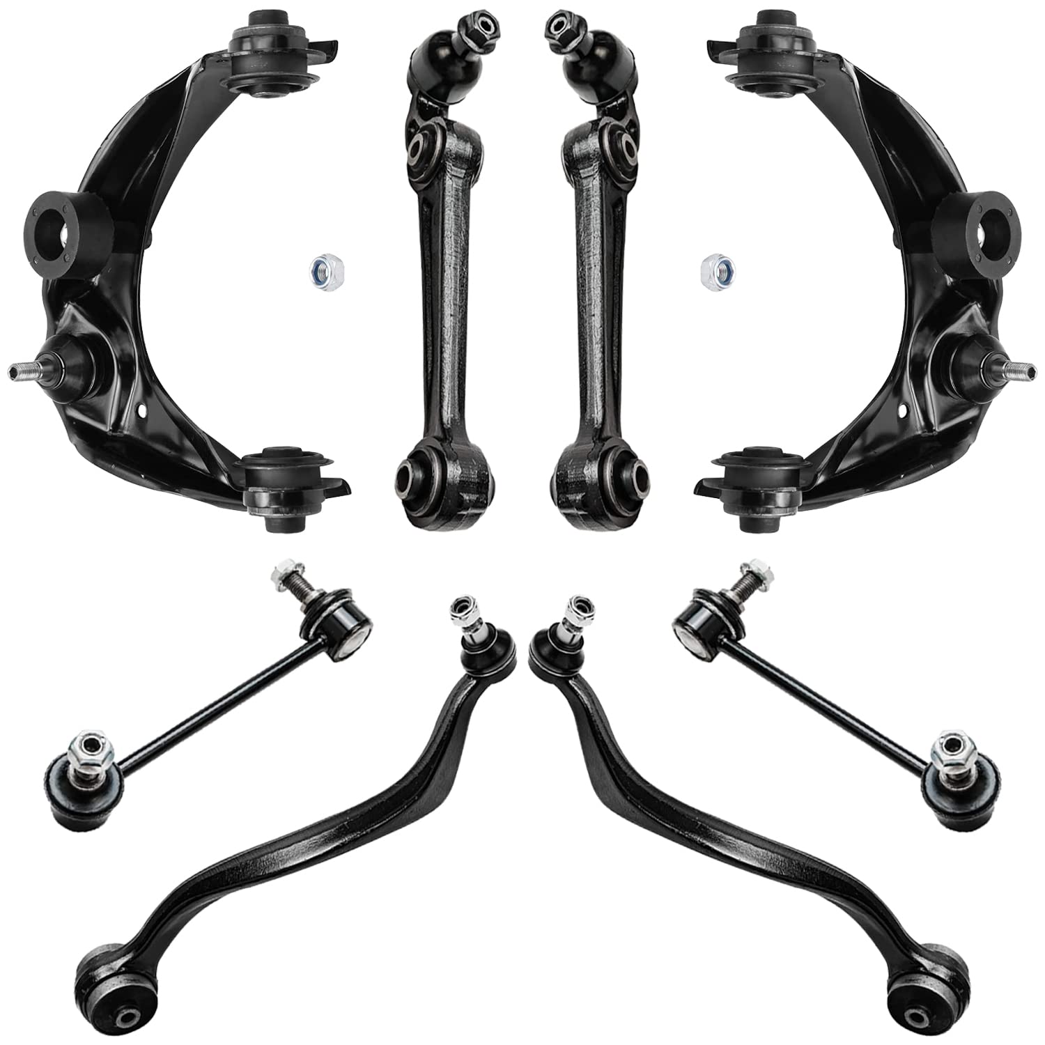 Detroit Axle - 8pc Front End Control Arm Kit for Ford 07-10 Fusion, 07-09