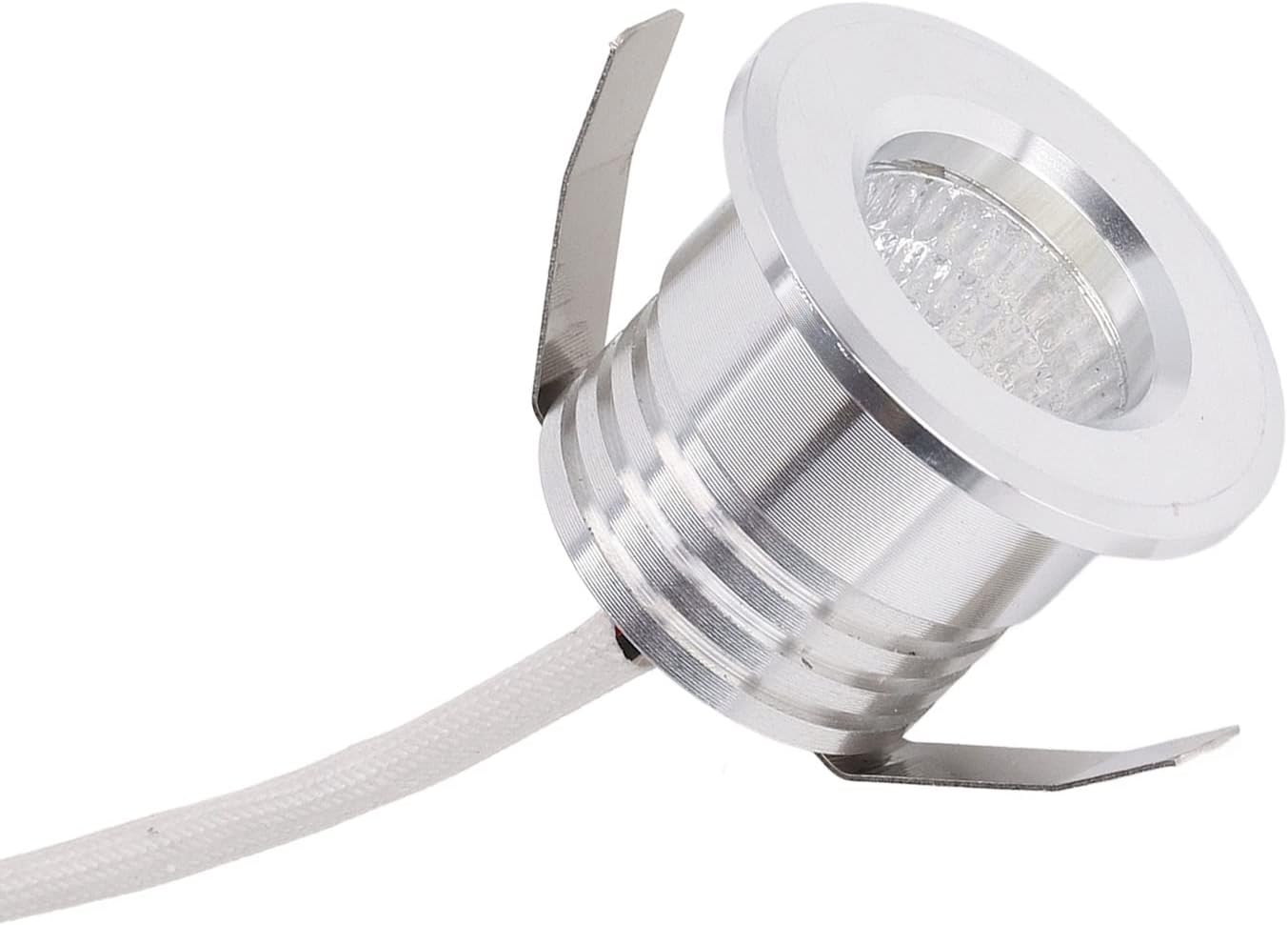 Mini Recessed Spotlight, Aluminum Body Soft Light Energy Efficient, LED Ceiling Light, 3W AC85-265V Warm White 3000K, for Home Kitchen Bathroom Living Room Office, Retail Store Sho