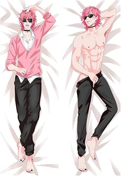Anime Body Pillowcase Cosplay Yarichin Club Yuri Ayato Dakimakura Long Hugging Pillow Cover High Definition Double Sided Print Luxury Bedding Decor for Gaming Room Lounge Bedroom