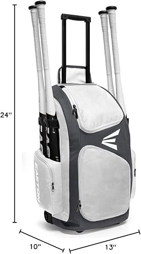 Vista 24 de Easton TRAVELER STAND-UP Bolsa de equipo con ruedas Béisbol y Softbol Varios colores Negro
