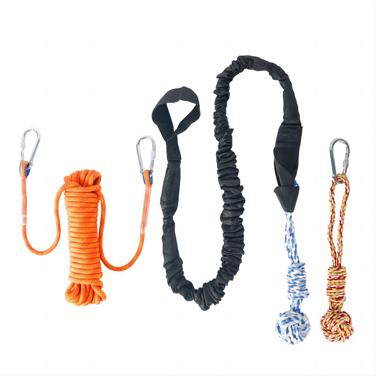 Springstab-Hundespielzeug aus Seil – Hundespielzeug zum Ziehen und Zerren