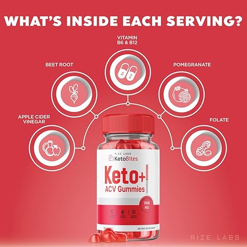 Miniatura 4 de Paquete de 2 gomitas Keto Bites ACV, gomitas Keto ACV totalmente naturales para pérdida de peso avanzada, gomitas KetoBites, suplemento de vinagre