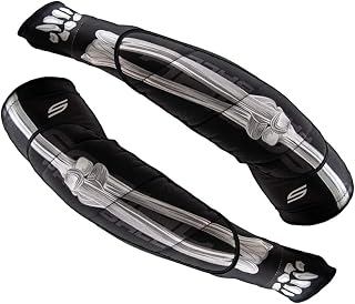Social Paintball SMPL Arm & Elbow Pads Protection, Skeleton Bones (Medium/Large)