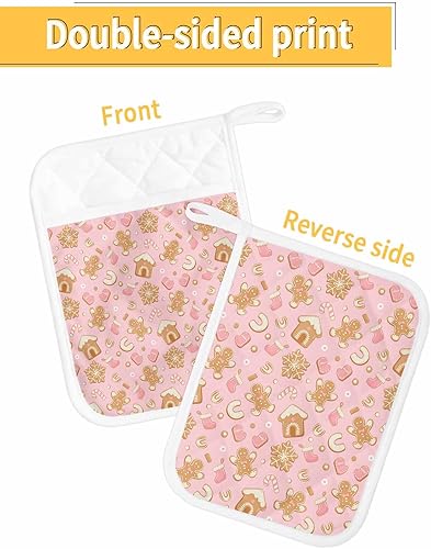 Miniatura 23 de Modern Abstract 2Pcs Pot Holders for Kitchen,Non Slip & Heat Insulation Terry Cloth Potholder Set with Pocket,Thick Hot Pad Oven Mitts Trivet