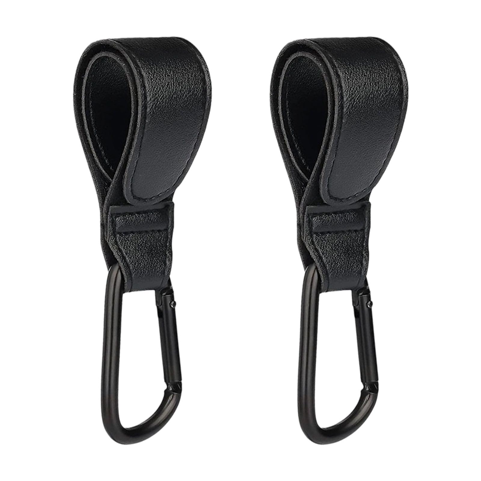 Gancio universale con chiusura in , pelle PU e struttura in alluminio, portata 25 kg per passeggino, sedia a rotelle e bagagli
