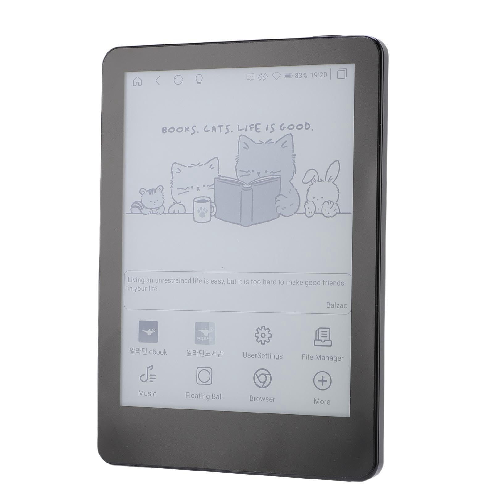 Cocoarm Lector de Libros Electrónicos, Lector Electrónico con Pantalla Táctil con 11, Pantalla de Papel Electrónico de 6 Pulgadas y 300 PPI, 4 GB de RAM, 64 GB de Almacenamiento, Luz de Lectura
