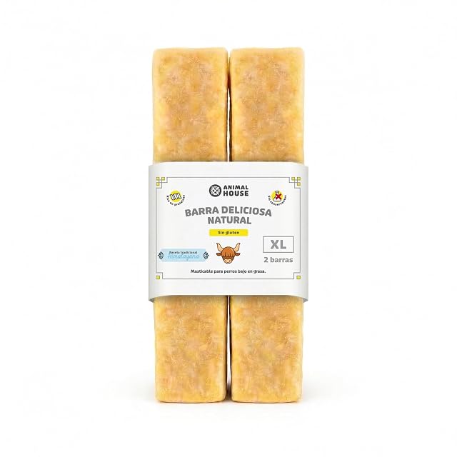 Animal House 2 Barras del Himalaya para Masticar, 100% Natural, fortalecen la higiene bucal, Fuerte y Duradera