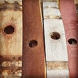 Six (6) Rare Used Wine Barrel Staves With Bung Hole