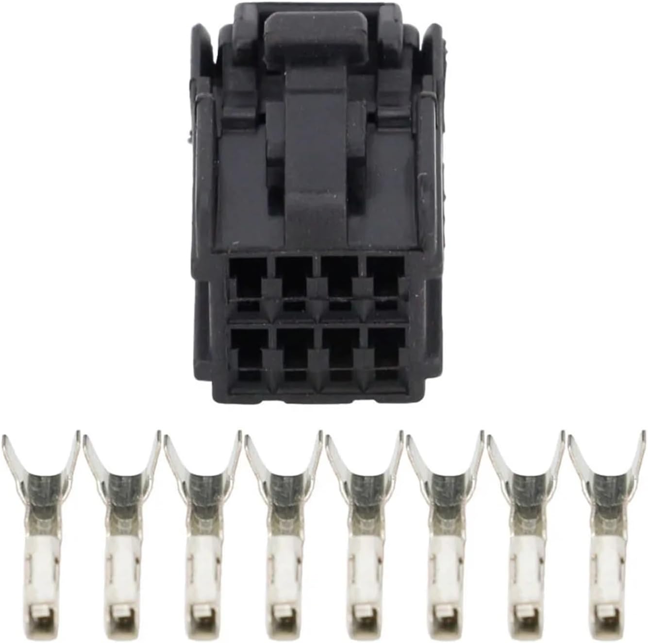 8 Pin Black Car Harness Connector Car Window Winder Assembly Connector With Terminal DJ7084-1.2-21 8P(5 Sets)