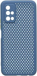 Generic Silicone Phone Case With Dotted Design And Colored Buttons For RY30s - Navy