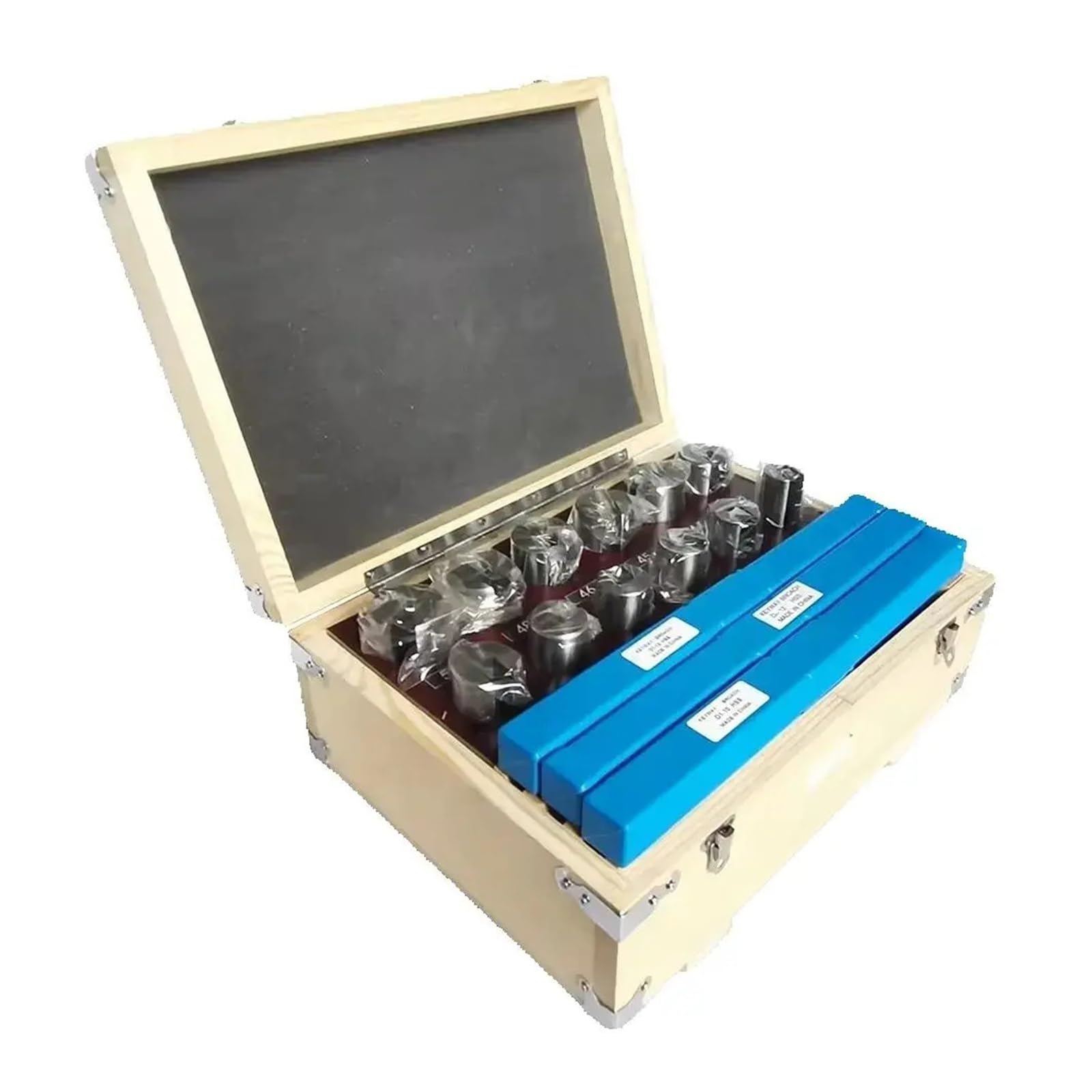 Set di 21 Utensili per brocciatura per chiavetta, brocce in Acciaio rapido da 10 mm, 12 mm e 14 mm con boccole e spessori per Macchine CNC e torni.