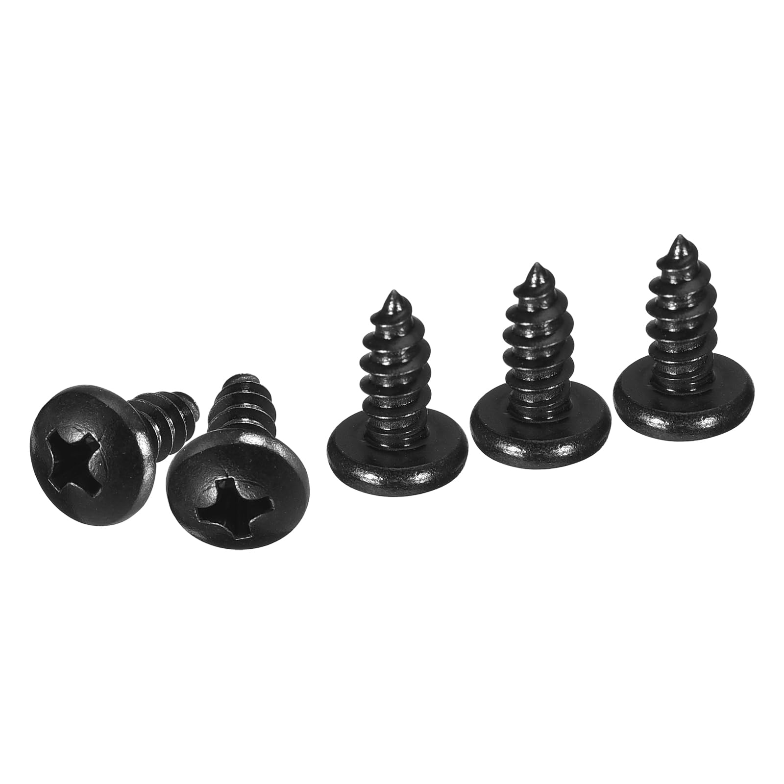 Uxcell #10x1-1/2" Black Screws - 25Pack - 304 Stainless Steel Pan Head Phillips Screw - View #9