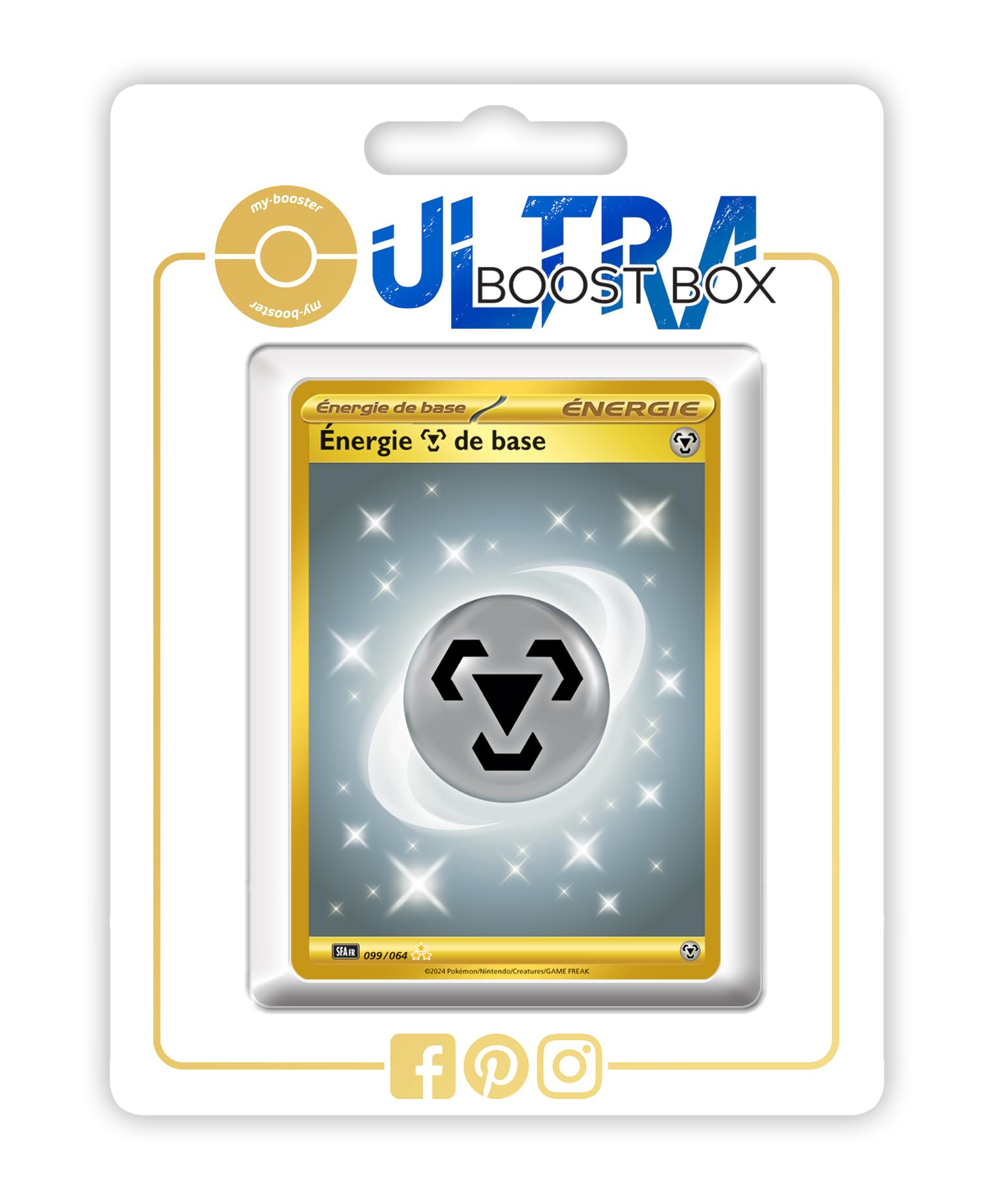 Énergie Métal de Base (Basic Metal Energy) 099/064 Shiny Gold Energy -  my-booster X Écarlate et Violet 6.5