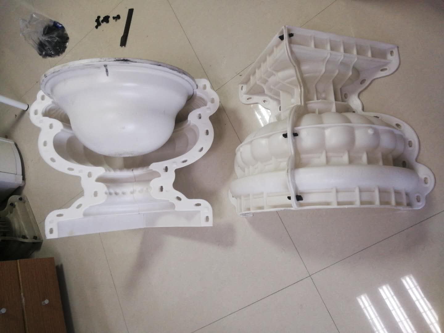 60cm 23.62in Reazone ABS Diameter Plastic Precast Concrete Flower Pot Planter Molds