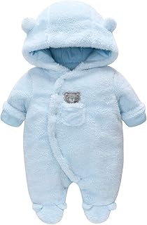 Traje de Nieve de Invierno para Bebé, Niño y Niña Traje de una Pieza con Capucha, Conjunto de Ropa Exterior de Nieve para Niños, Grueso y Cálido