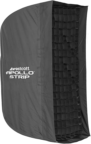 Westcott Rejilla de caja de huevos de 40 grados para caja de luz Apollo Strip (12" x 36")