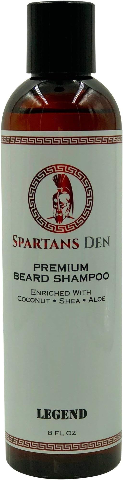 Premium Beard Shampoo 8 Ounce - Best Beard Wash To Fight Dandruff and Itchiness, Soften, Cleanse and Promote Beard Growth - Legend Scent