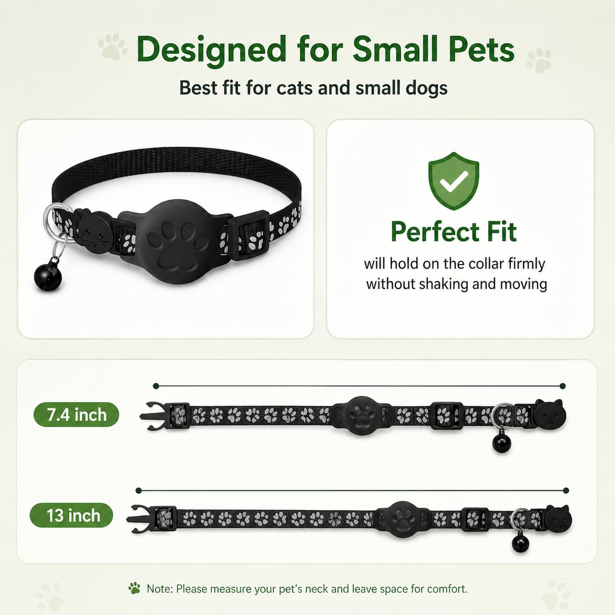 Pet Tracker,GPS Collar for Cats (Android Only) Smart tag,Waterproof Compatible with Google Find My,No Monthly Fee,Smart Collar for Pet - image 6