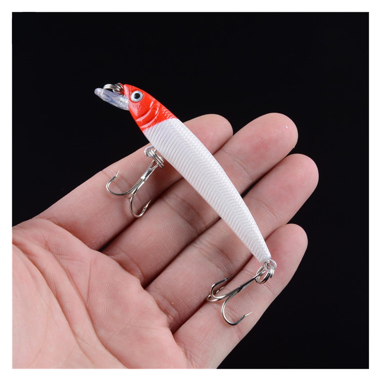 1 señuelo de Pesca Minnow 5,6g 7,5 cm Duro Crankbait Wobblers Artificial Flotante (Color : 7)