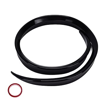Trunk Spoiler Wing, Stain Resistant Rear Trunk Spoiler Lip UV Proof Rubber 120cmx4cm/47.24inx1.57in for Car