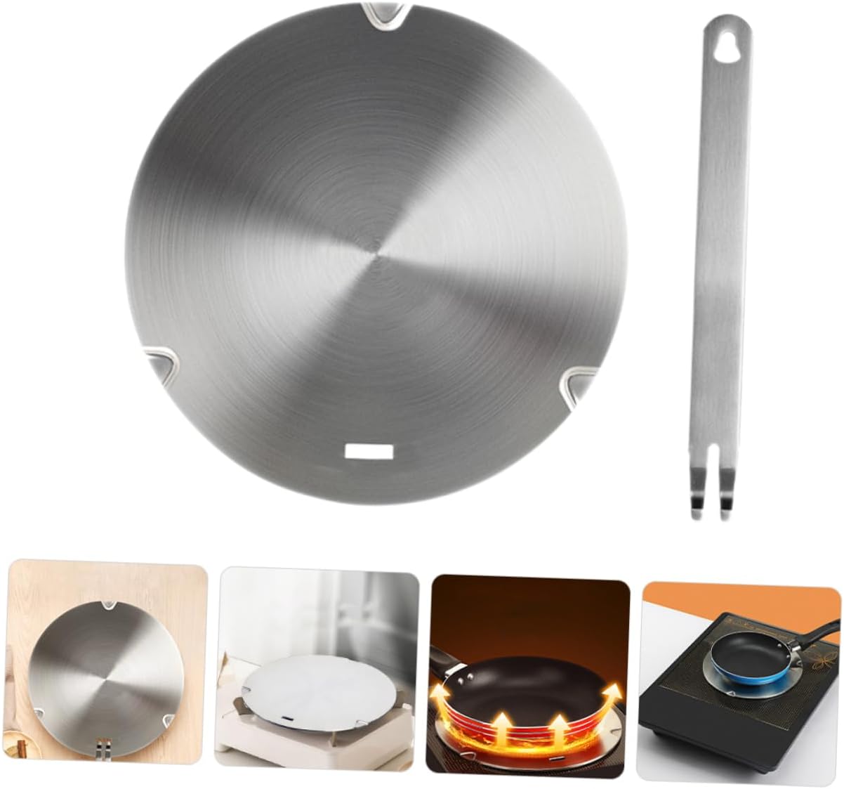 Induction Cooker Heat Diffuser Plate Metal Thermal Guide for Gas Stove Electric Cookware Protects Pans Even Heat Distribution Kitchen Must Haves