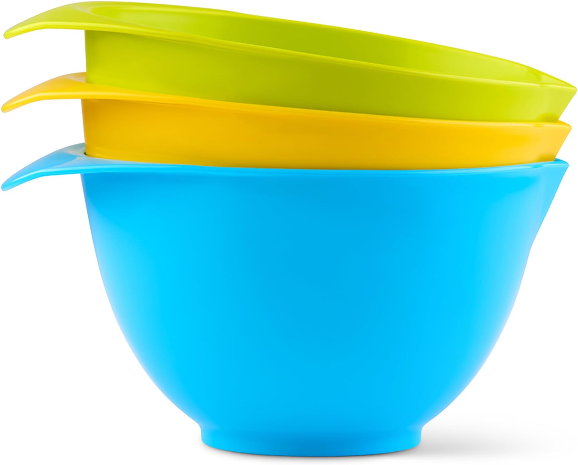 WePrep - Colourful Bowl Set - Meal Prep, Mixing, Serving, Baking, Salads, Sauces & Snacks - 3 x 1.75 - 2l