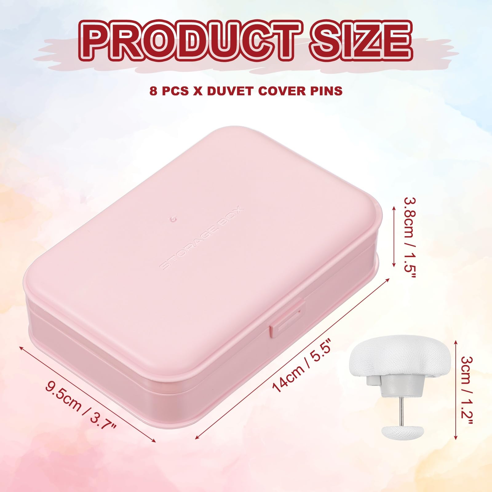 uxcell 8 Pcs Duvet Cover Pins to Hold Comforter Inside, Duvet Clips with Soft Fabric Material for Quilt Cushions Curtains, White (Flower)