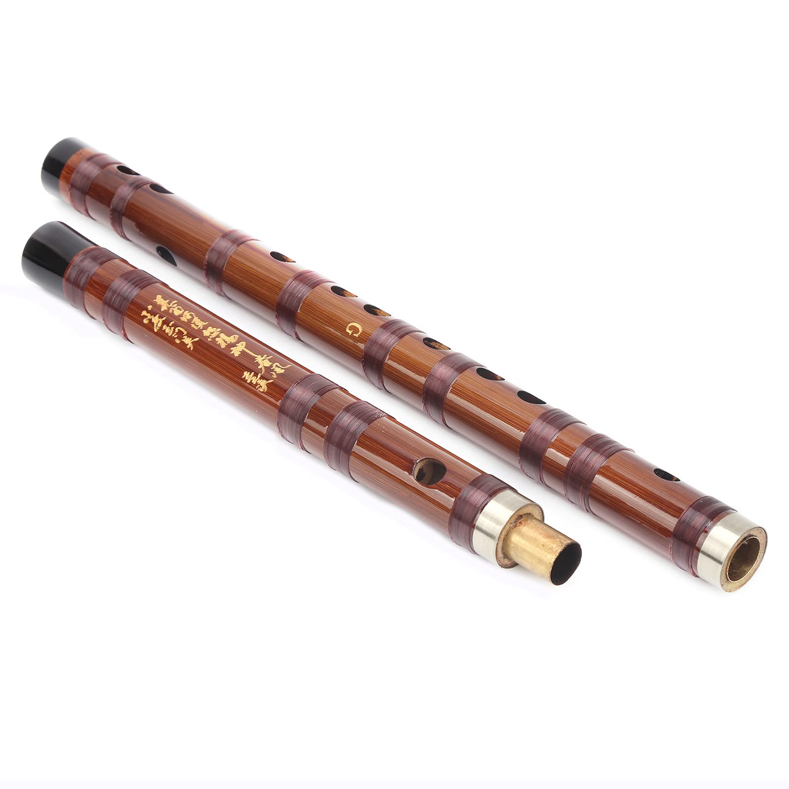 flûte bambou, Flûte en bambou avec membrane en bambou et sac en velours pour Débutants avec Boîte de Rangement, Instrument D'orchestre pour la Performance et L'examen de qualité