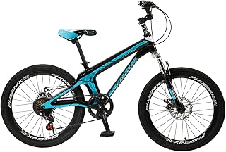 Axdwfd Kids Bike 20 Inch Mountain Bike, 21-speed Gear, Front Fork Suspension, Variable Speed Bicycle, Outdoor Bicycle Bicycle